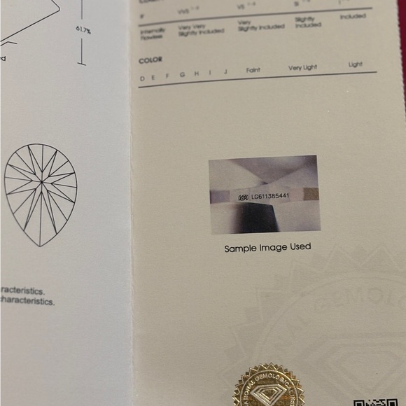 Rare Exquisite 4.50 CT  Pear Lab Diamond G VS2 Excellent Grade - Picture 10 of 14